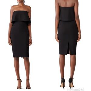 Likely Strapless Driggs Midi Dress in Black size 6